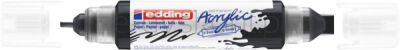 Edding Marker Akrylowy 3D E-5400 Podwójny, 2-3 Mm, 5-10 Mm, Matowy Czarny 