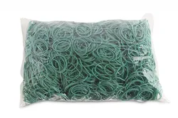 Office Products Gumki recepturki średnica 30mm, 1,5x1,5mm, 60% kauczuku, 1000g, zgrzewka, zielone