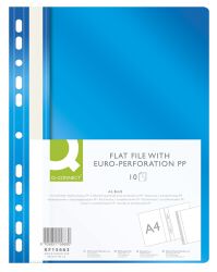 Q-Connect Skoroszyt, Pp, A4, Standard, 120/170Mikr., Wpinany, Niebieski 