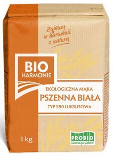 Mąka Pszenna Luksusowa Typ 550 Bio 1 Kg - Probio (Bioharmonie) [BIO]