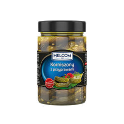 Helcom Ogórki KorniSzampony Z Przyprawami 327Ml 