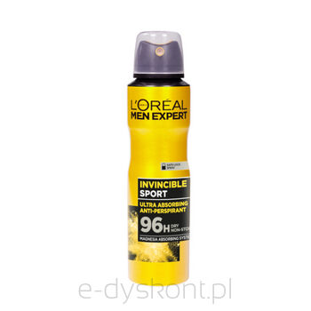 L'Oreal Men Expert Invincible Sport W Sprayu 150 Ml