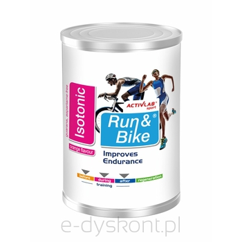 Run&Bike Isotonic O Smaku Pomarańczy Activlab (Puszka 475 Gram)