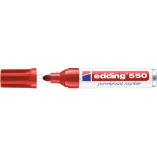 Edding Marker permanentny e-550 3-4 mm, czerwony [BIURO]