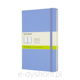 Notes Moleskine Classic L (13X21 Cm) Gładki, Twarda Oprawa, Hydrangea Blue, 240 Stron, Niebieski