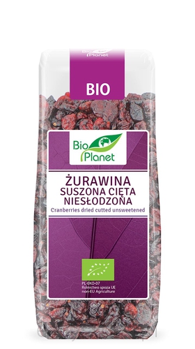 Żurawina Suszona Cięta Niesłodzona Bio 100 G - Bio Planet [BIO]