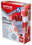 Office Products Marker do tablic okrągły, 1-3mm (linia), czerwony  - 2