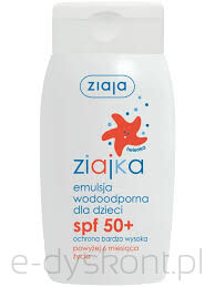 Ziajka Emulsja do opalania dla dzieci SPF 50+ 125 ml