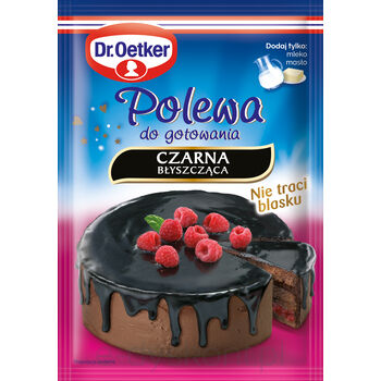 Dr.Oetker Polewa Do Gotowania Czarna Błyszcząca 77 G