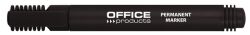 Office Products Marker permanentny okrągły, 1-3mm (linia), czarny 