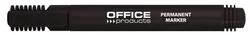 Office Products Marker permanentny okrągły, 1-3mm (linia), czarny 