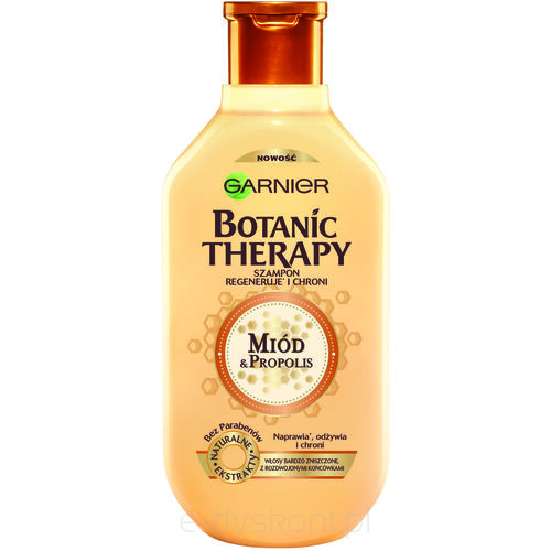 Garnier Botanic Therapy Szampon Do Włosów Bardzo Zniszczonych Miód  Propolis Z Rozdwajającymi Się Końcówkami 400 Ml