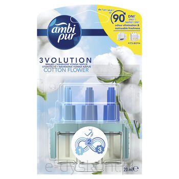 Ambi Pur Z Wkładem Do Elektrycznego Odświeżacza Powietrza Ambi Pur Cotton 20Ml