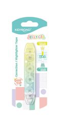 Keyroad  Korektor i zakreślacz w taśmie Jelly Gel, blister