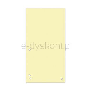 Donau Przekładki Karton 1/3 A4, 235x105mm, 100szt., żółte