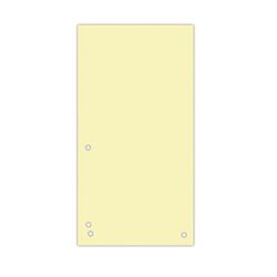Donau Przekładki Karton 1/3 A4, 235x105mm, 100szt., żółte
