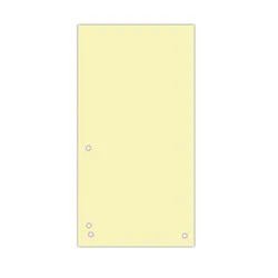 Donau Przekładki Karton 1/3 A4, 235x105mm, 100szt., żółte