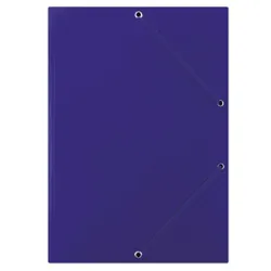 Donau Teczka z gumką karton, A4, 400gsm, 3-skrz., niebieska