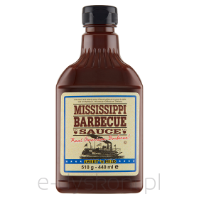 Mississippi Sos Barbecue Słodki-Łagodny 510 G 