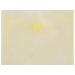 Donau Teczka kopertowa zatrzask, PP, A6, 180mikr., żółta