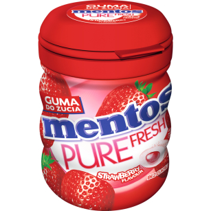 Mentos Pure Fresh Strawberry Butelka 60G