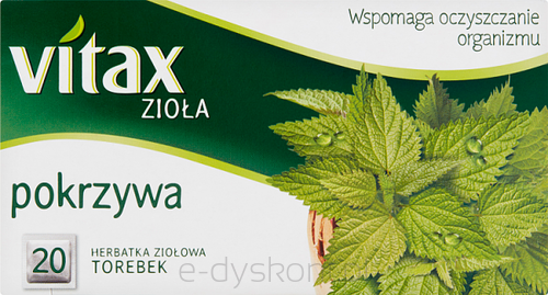 Vitax Herbata Zioła Pokrzywa 20 Torebek X 1,5G