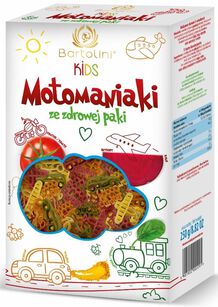 Makaron (Semolinowy Z Suszonymi Warzywami) Dla Dzieci Motomaniaki 250 G - Bartolini [BIO]