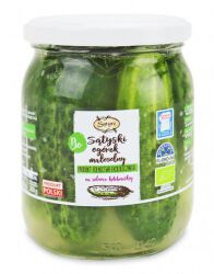 Sątyrz Ogórki kwaSzone małosolne BIO 400 g