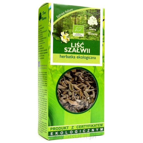 Herbatka Liść Szałwii Bio 25 G - Dary Natury [BIO]