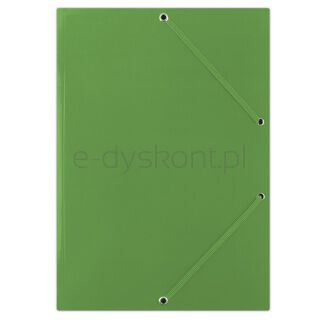 Donau Teczka z gumką karton, A4, 400gsm, 3-skrz., zielona