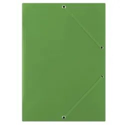 Donau Teczka z gumką karton, A4, 400gsm, 3-skrz., zielona