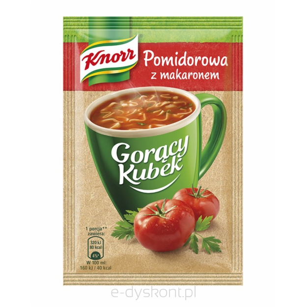 Knorr Gorący Kubek Pomidorowa z makaronem 19g