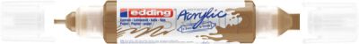 Edding Marker Akrylowy 3D E-5400 Podwójny, 2-3 Mm, 5-10 Mm, Matowe Złoto