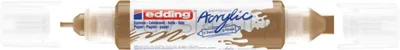 Edding Marker Akrylowy 3D E-5400 Podwójny, 2-3 Mm, 5-10 Mm, Matowe Złoto