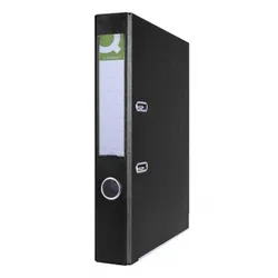 Q-Connect Segregator Hero z szyną, PP, A4/55mm, czarny