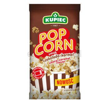 Kupiec Popcorn o smaku czekolada-karmel 80g