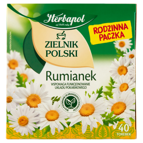 Herbapol Zielnik Polski Herbatka Ziołowa Rumianek 60 G (40 X 1,5 G)