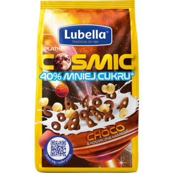 LUBELLA płatki COSMIC rakiety i kółka czekoladowe 350g