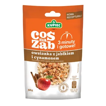 KUPIEC Owsianka Coś na Ząb Jabłkowo-cynamonowa 50G