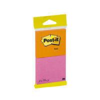 3M Post-It Karteczki samoprzylepneintensywnie pomarańczowe i różowe76x63mm 2x75k