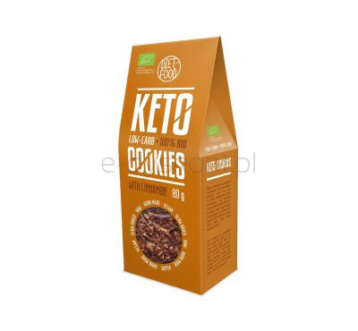Diet Food Ciasteczka Keto Z Cynamonem Bio 80 G