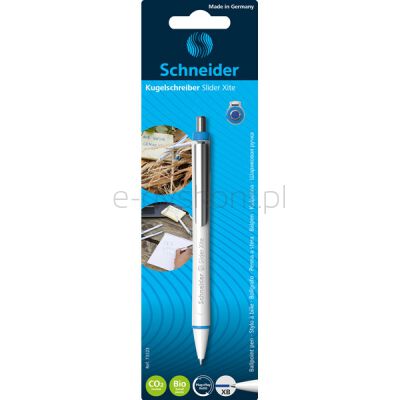Schneider Długopis Automatyczny Slider Xite, Xb, 1Szt., Blister, Niebieski