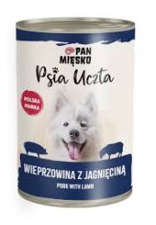 Pan Mięsko Psia Uczta Wieprzowina Z Jagnięciną 400 G
