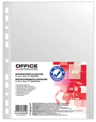 Office Products Koszulki na dokumenty PP, A4, krystal, 30mikr., 100szt. 
