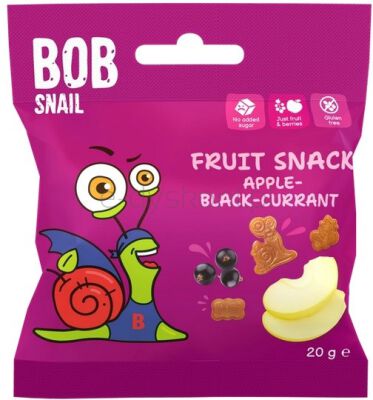 Bob Snail Przekąska Jabłko Czarna Porzeczka 20G