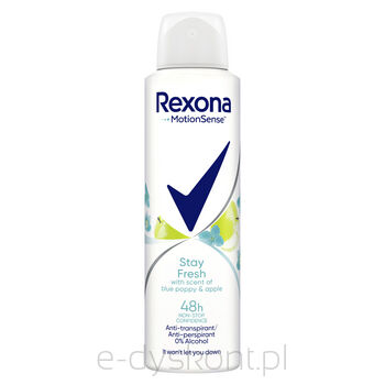 Rexona Antyperspirant W Aerozolu Dla Kobiet Stay Fresh Blue Poppy Apple 150Ml