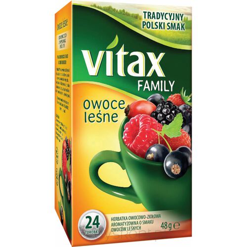 Vitax Herbata Family Owoce Leśne 24 Torebki X 2G