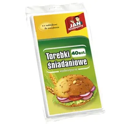 Jan Niezbędny Torebki Śniadaniowe Papierowe Wodoodporne 40 Sztuk