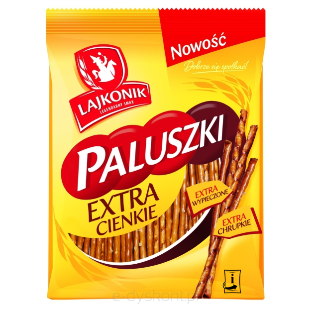 Lajkonik Paluszki Extra Cienkie Sól 180G