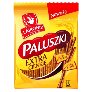 Lajkonik Paluszki Extra Cienkie Sól 180G